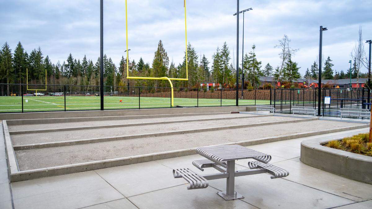 The city added a new surface material made of oyster shells to the bocce ball courts at Doris Heritage Park at the Gig Harbor Sports Complex in Gig Harbor, Wash., after receiving feedback from park users.