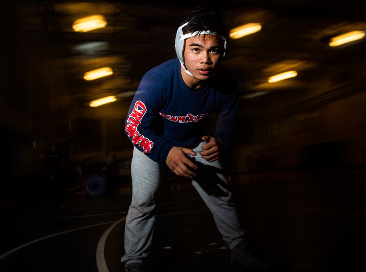 Curtis’ Maka Yacapin photographed at Curtis High School in University Place, Wash., on Friday, Dec. 28, 2018.