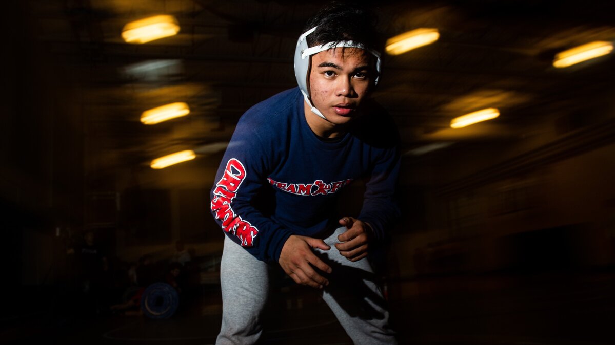 Curtis’ Maka Yacapin photographed at Curtis High School in Tacoma, Wash., on Friday, Dec. 28, 2018.