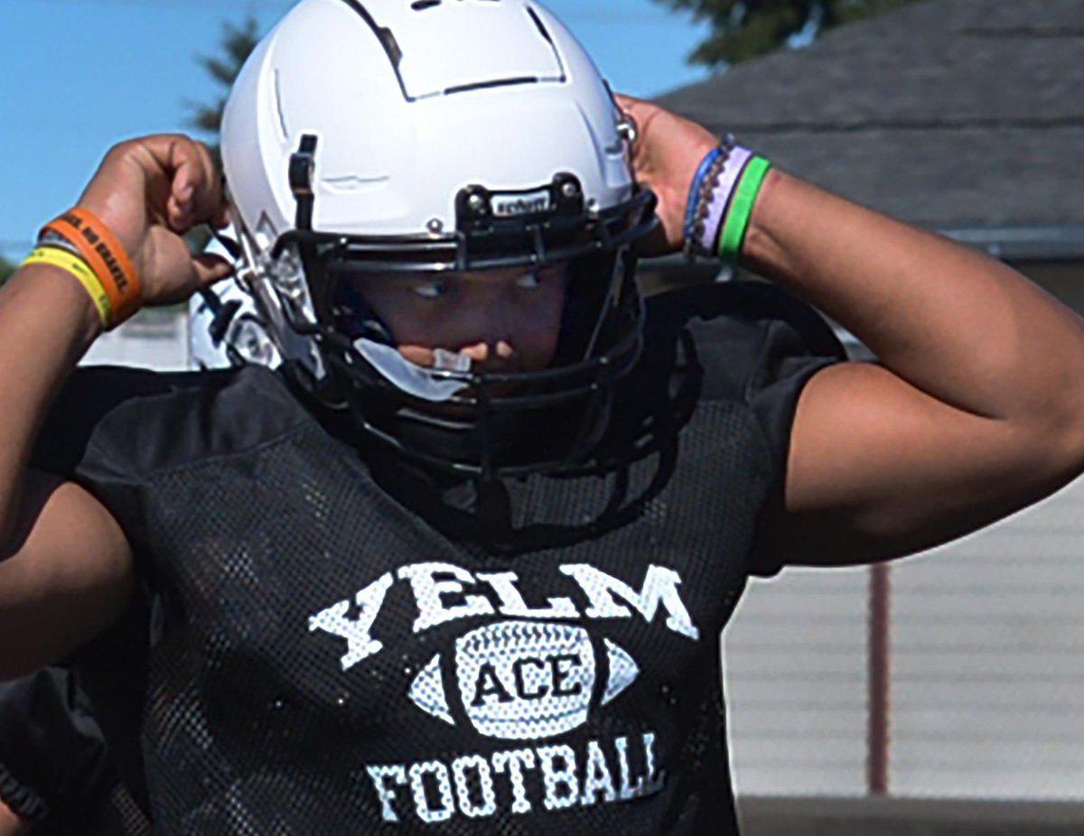 Tornados’ LB Isaiah Patterson gets ready for afternoon defensive drills on Aug. 22, 2022.