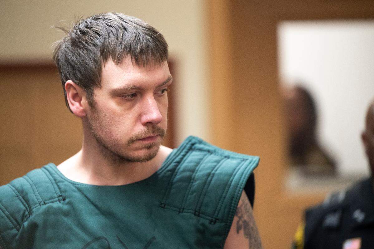 Nicholas Lee Tucker, 33, is charged with first-degree manslaughter after his 15-month child died of acute fentanyl toxicity on March 18 in Bonney Lake, at Pierce County Superior Court, on Friday, June 6, 2025, in Tacoma, Wash.