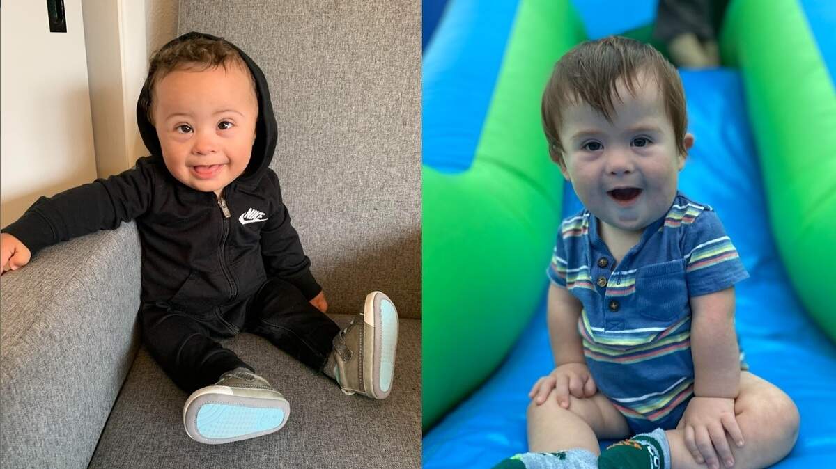 Brooke Brown’s son David, left, and Alisha Vilela’s son, Tino, are inspirations behind Pierce County’s first-ever Buddy Walk in support of individuals with Down Syndrome in Pierce County.
