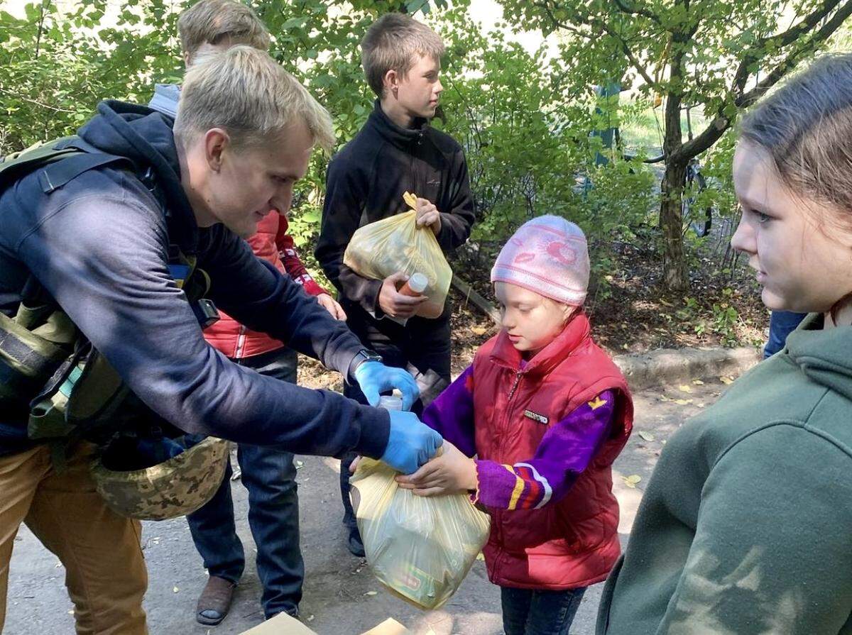 David Pavenko photographed during his first trip to Ukraine in fall 2022.
