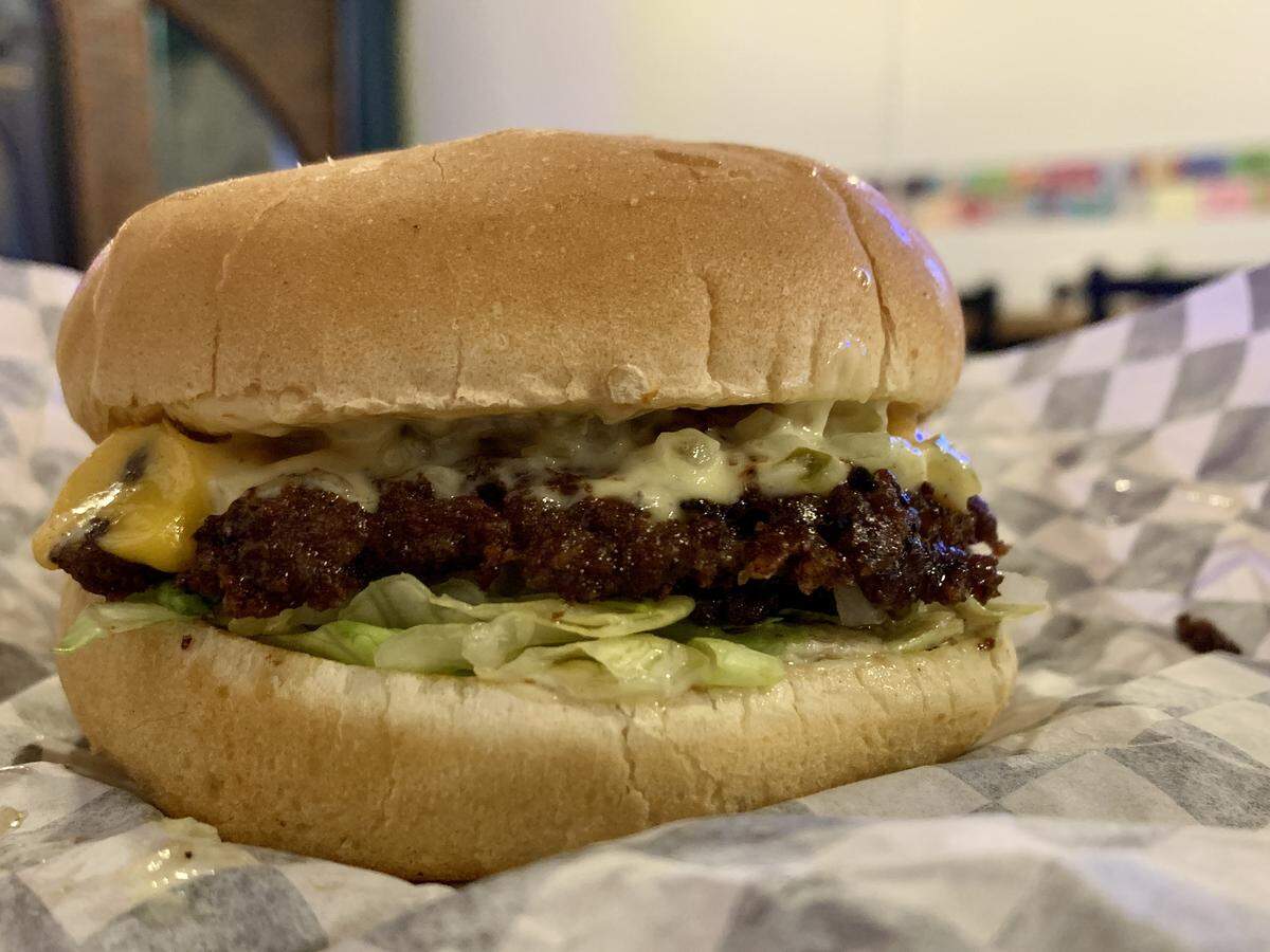 “The secret to the burger is you’re full, but you feel like you could have another one,” said chef Lewis Mageo. Radnor’s boasts lacy edges on its uber-thin patties, no-frills toppings and a holdability that might entice you to have another.