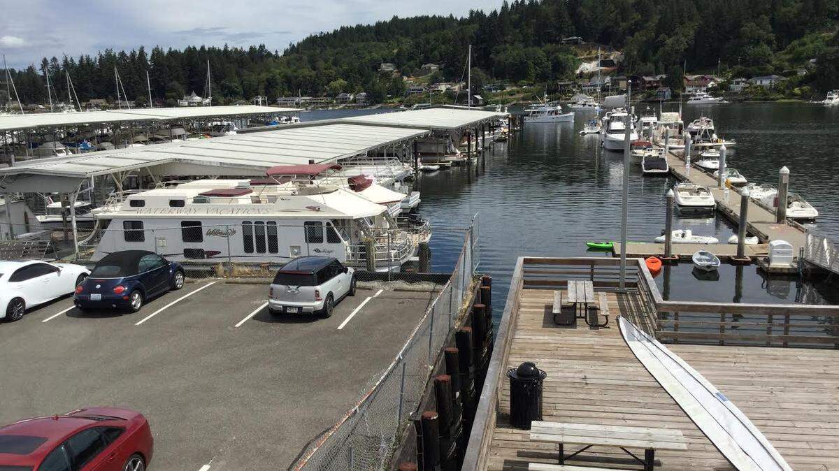 Pleasure Craft Marina, on Harborview Drive in Gig Harbor, would be the location of a proposed restaurant started by the marina owner Dick Shaw. He hopes to bring Washington wine to the harbor with the two-story restaurant.