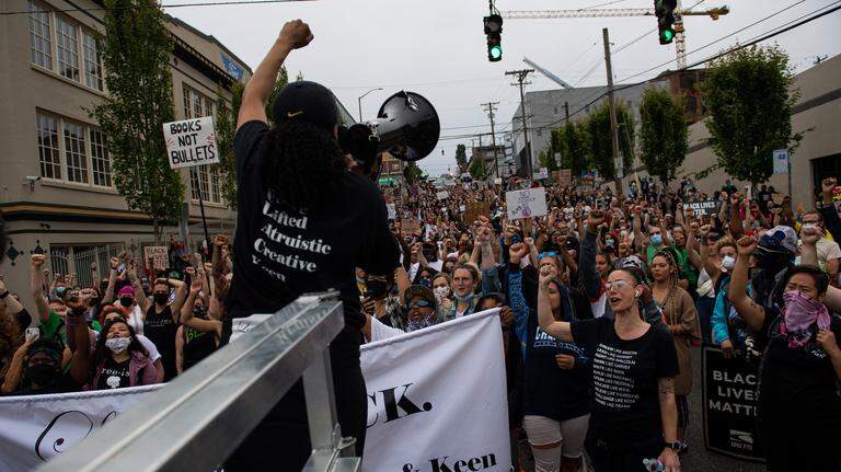Juneteenth march through downtown Tacoma