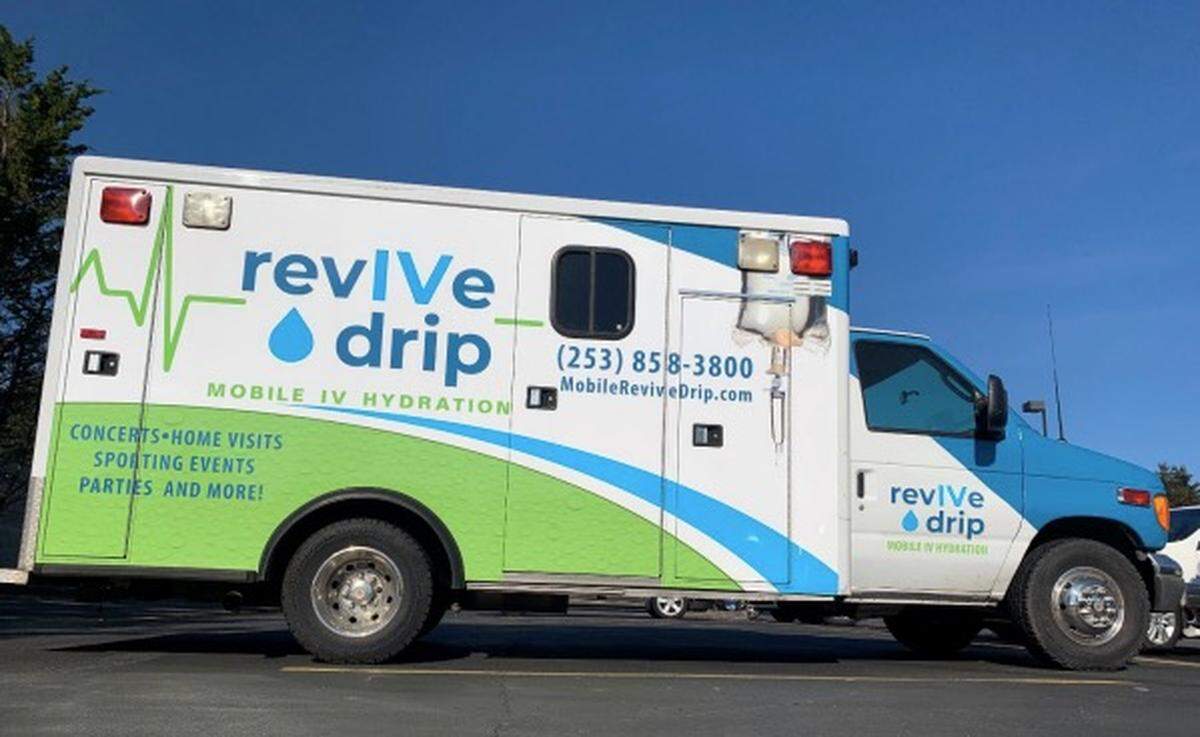 Revive Drip’s mobile unit, which is operated along with its brick-and-mortar business at 5800 Soundview Drive, Building B Suite 201 in Gig Harbor.