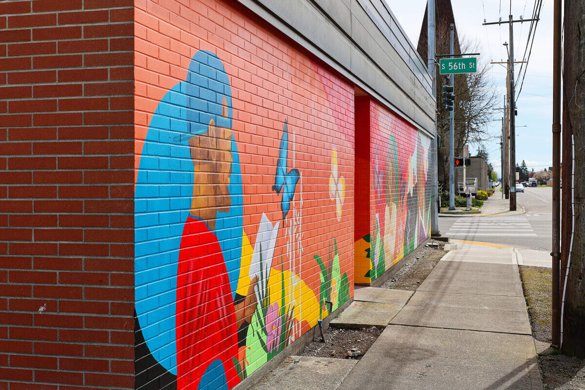 The mural was created by local artist Dionne Bonner in partnership with the City of Tacoma’s Art and Cultural Vitality division.