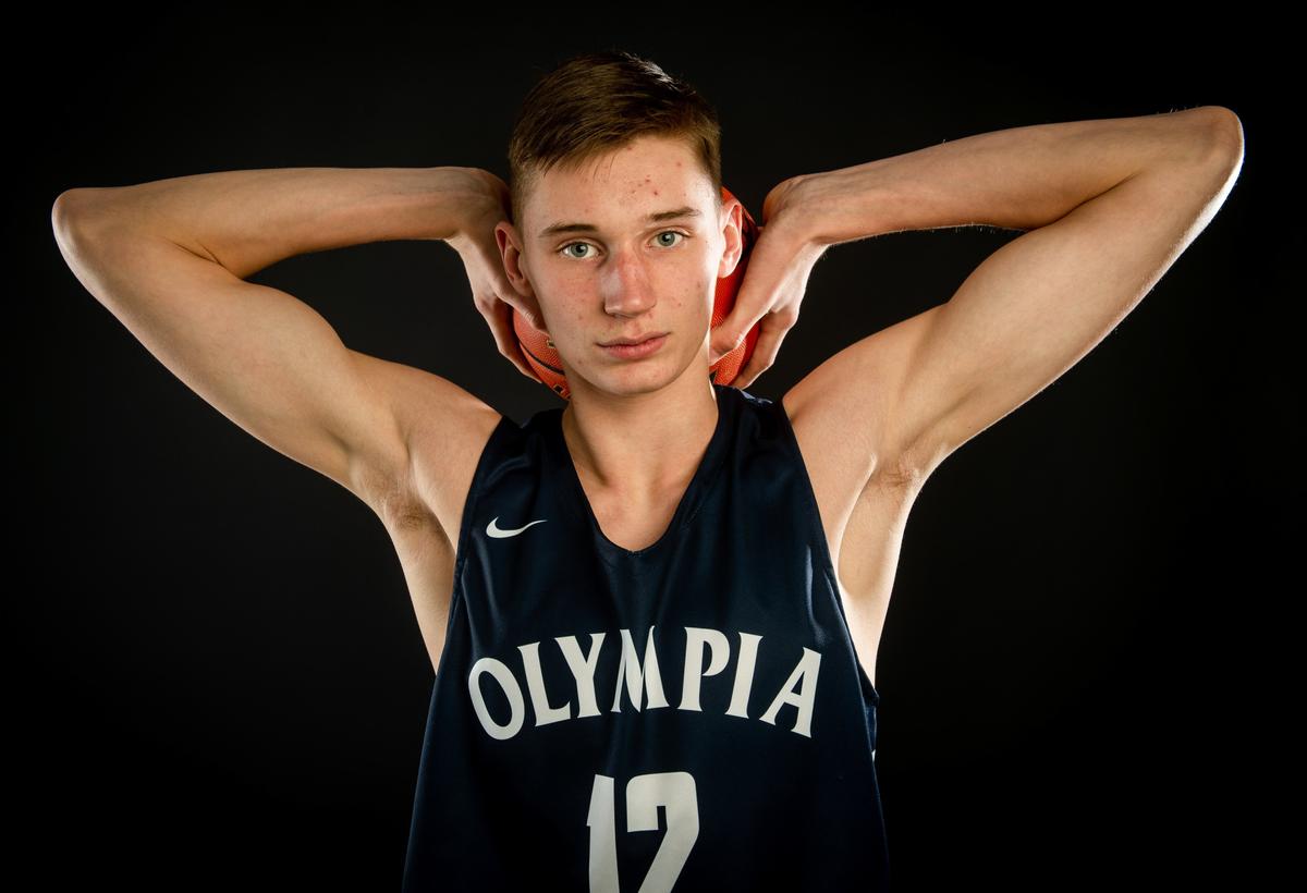 Olympia’s Jackson Grant photographed at the Tacoma News Tribune in Tacoma, Wash., on Sunday, March 3, 2019.