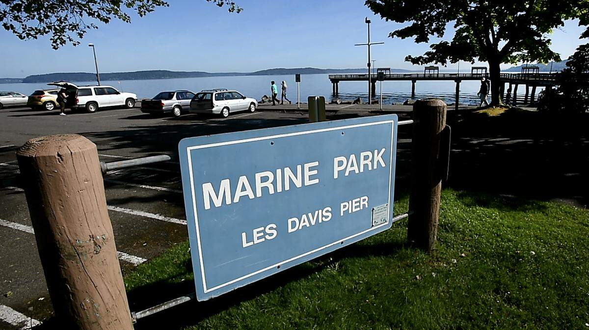 A pipe rupture Tuesday sent raw sewage into Commencement Bay near Les Davis Pier.