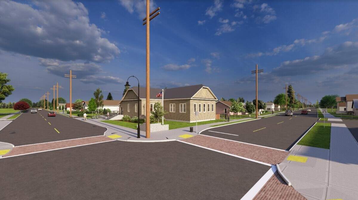 Plans to expand Buckley City Hall at 933 Main St. are in the works. The goal is to double the space from 1,907 square feet to 3,826 square feet. This rendering is one of the options the City Council is considering.