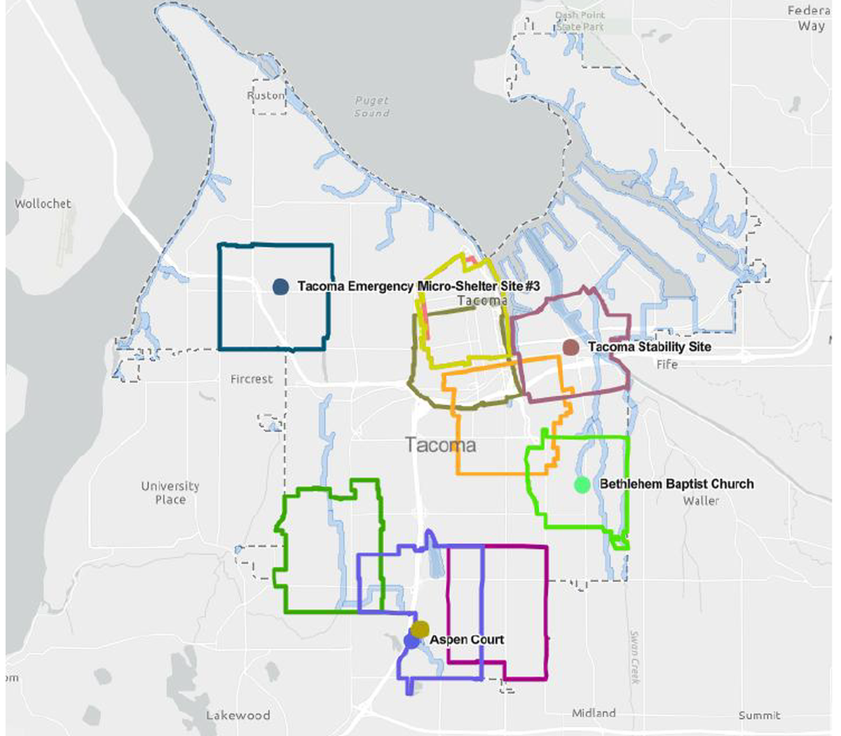 Locations prohibiting camping and personal storage in 2024