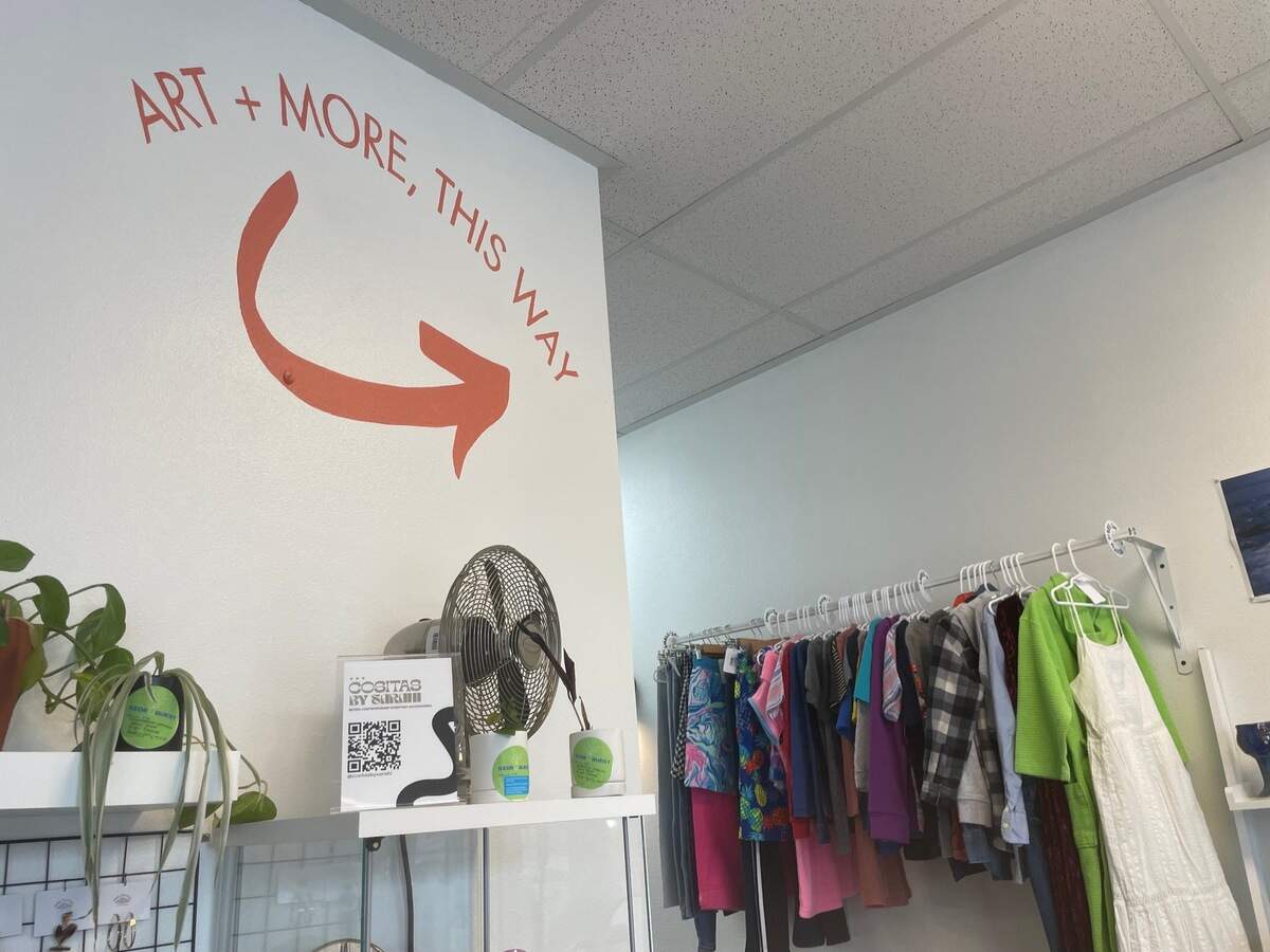 Keep Counter, a new second-hand clothing and goods shop in Fircrest, opened this month. Here was some of the clothing for sale on Aug. 25, 2023.
