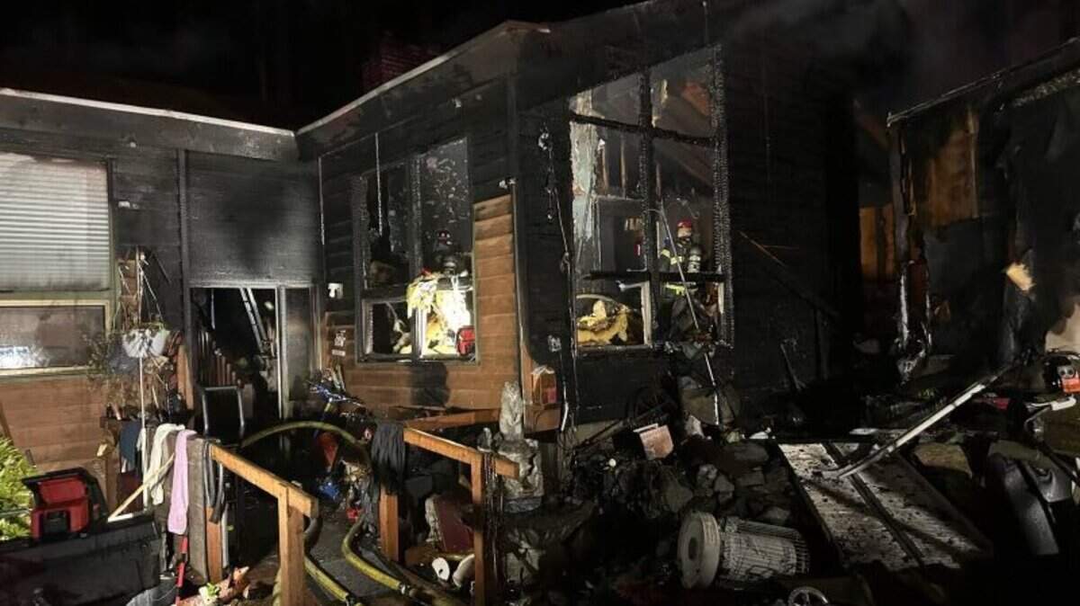 A person reportedly died from a house fire on March 30, 2025 in the South Hill area