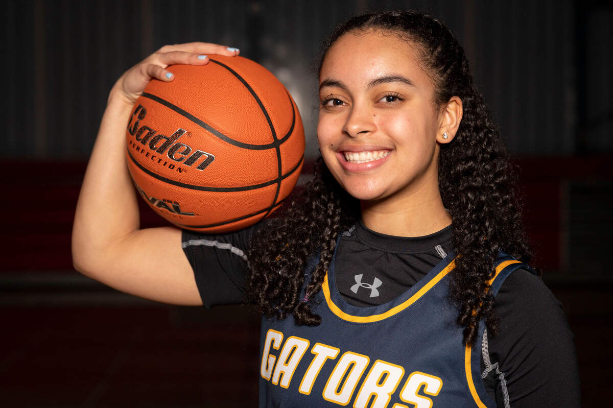 Annie Wright’s Jazmyn Stone poses for a portrait at Silas High School in Tacoma, Wash., on Wednesday, March 16, 2022.