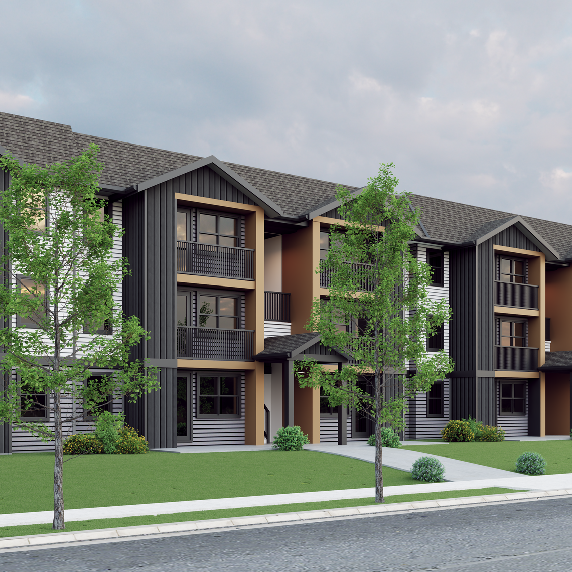A rendering of the Addison Grove project, which will bring 102 units at 17753 78th Ave E. in the Frederickson area. 