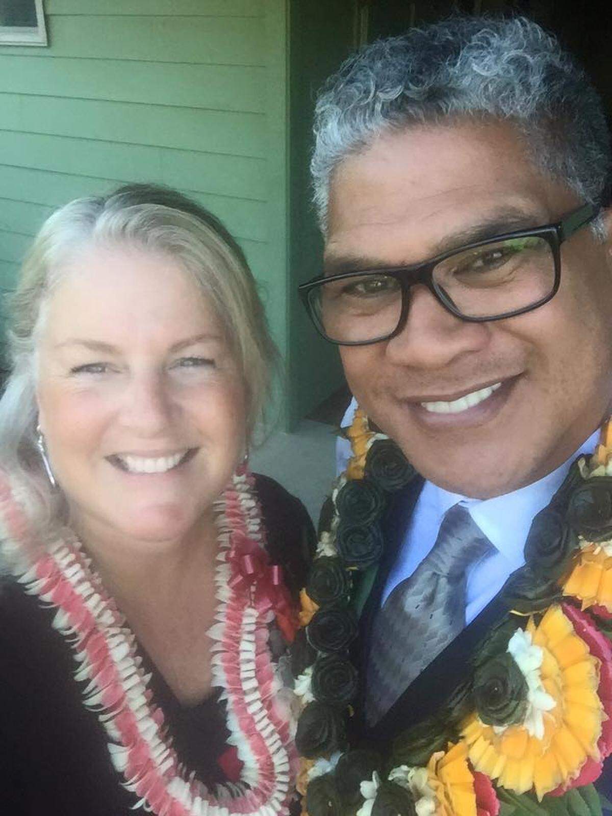 Alison Fu’a, left, and Paul Fu’a, right.
