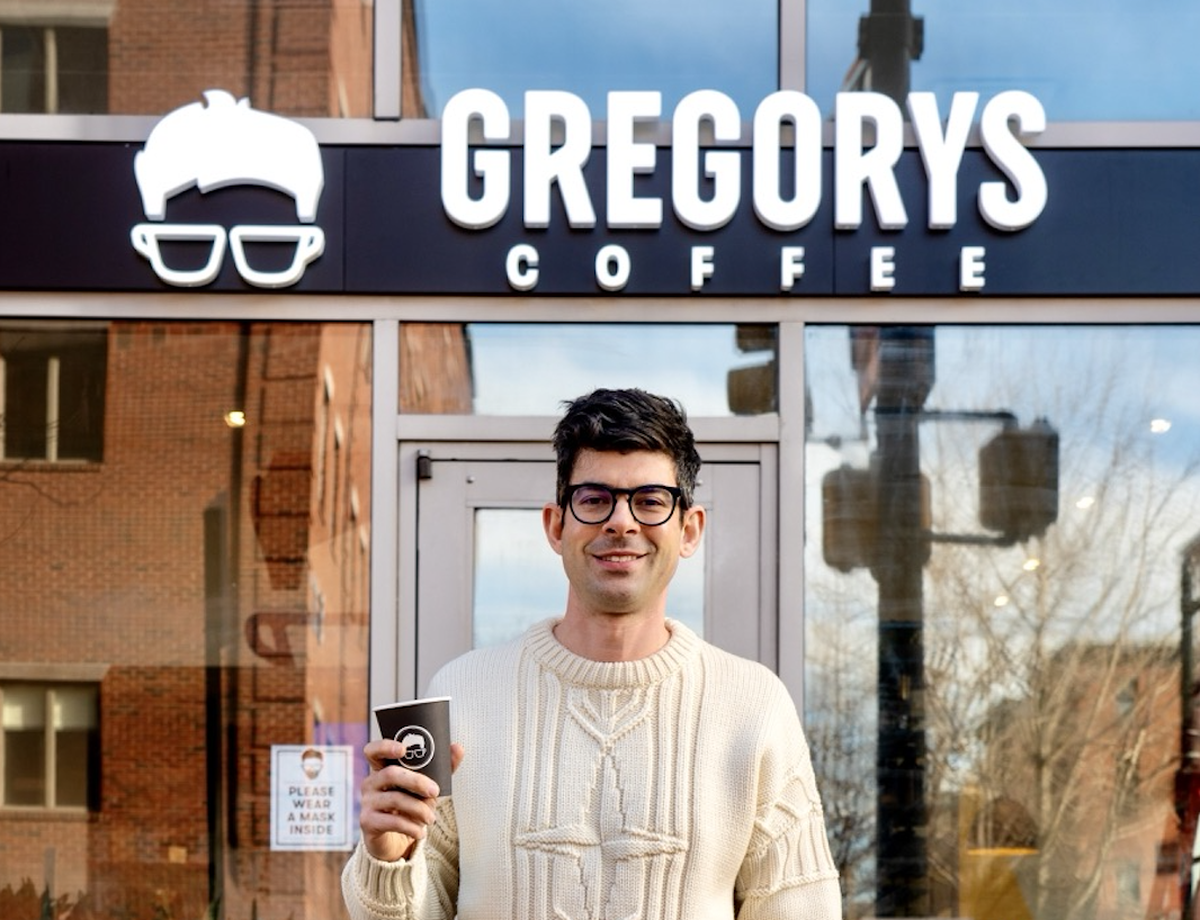 Gregory Zamfotis started Gregorys Coffee in 2006 in Manhattan, and has since seen the chain grow to 56 shops nationwide.