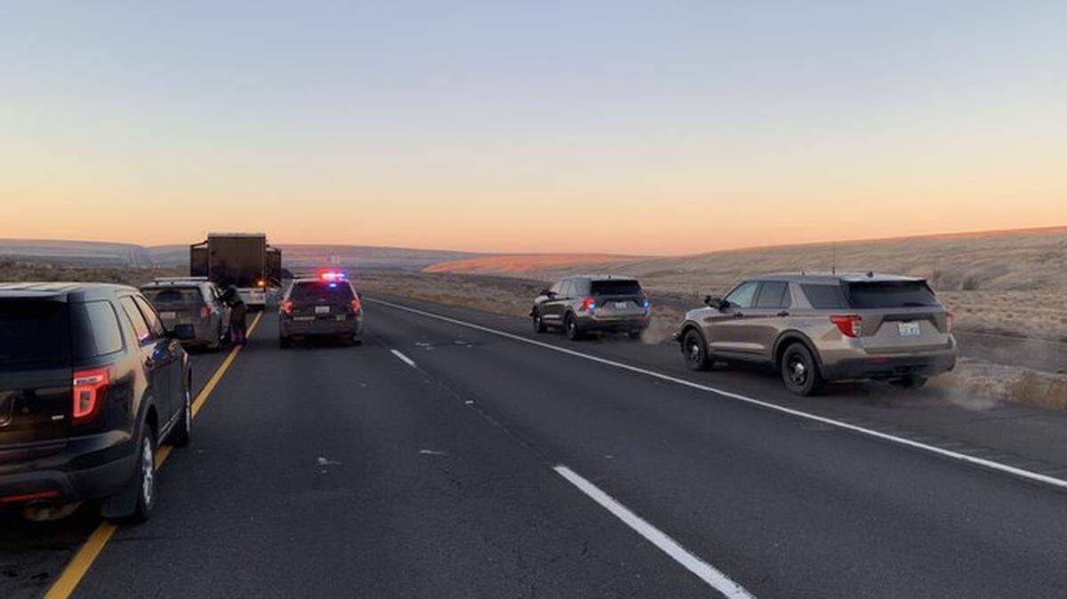 Washington state troopers were investigating a hit-and-run on state Route 395 in Adams County that killed a Lakewood man Monday..