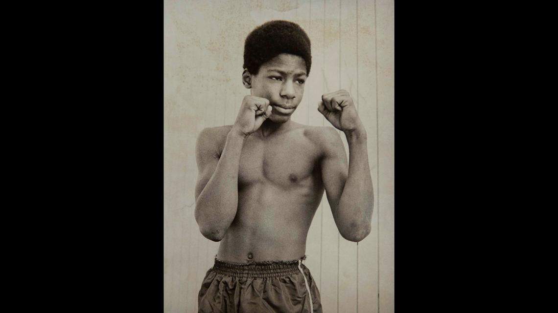 Puyallup boxer Davey Lee Armstrong photographed in May 1972 for the Tacoma Boxing Club after he won the national AAU 106-pound title.