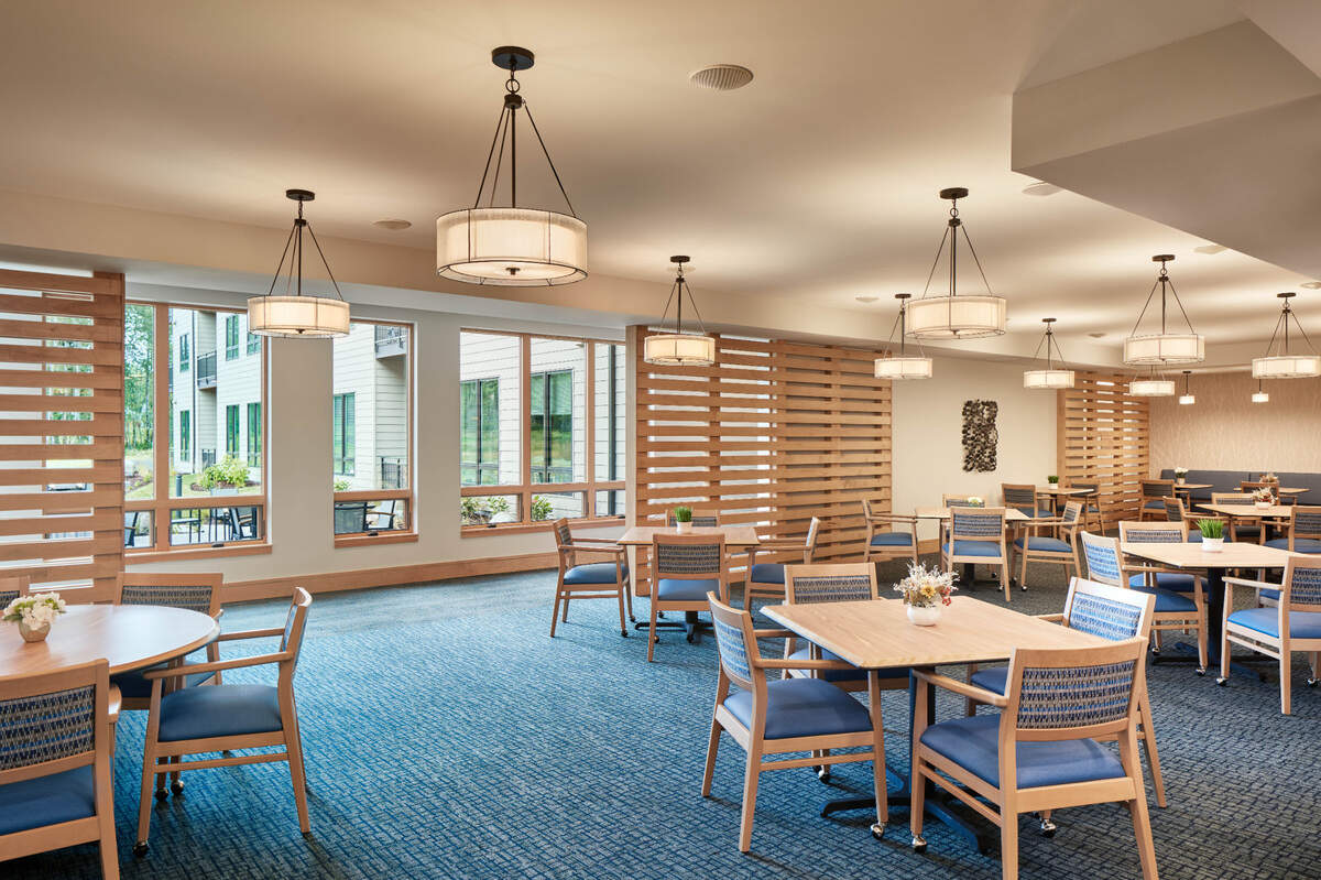 Wesley at Tehaleh has two dining rooms.
