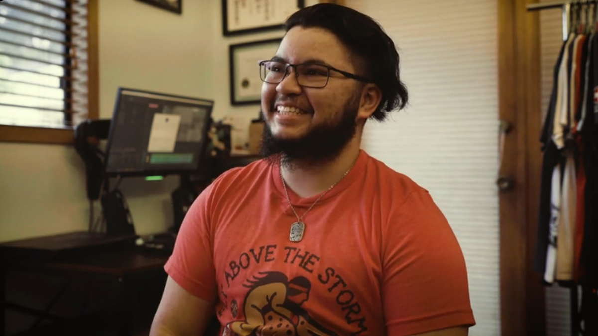 Raven Two Feathers is an Emmy-award winning filmmaker and artist from the Cherokee, Seneca, Cayuga and Comanche tribes. Two Feathers, who is trans and Two Spirit, works to advocate for LGBTQ2S+ representation.
