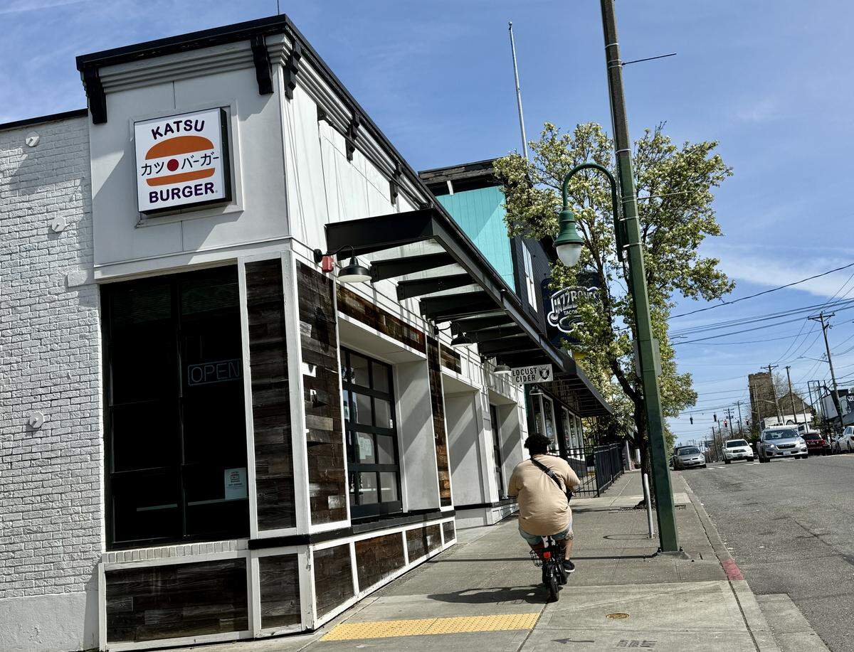 Katsu Burger Tacoma quietly opened the first weekend in April, replacing The Redd Dog U-Pour taproom at 2805 6th Ave.