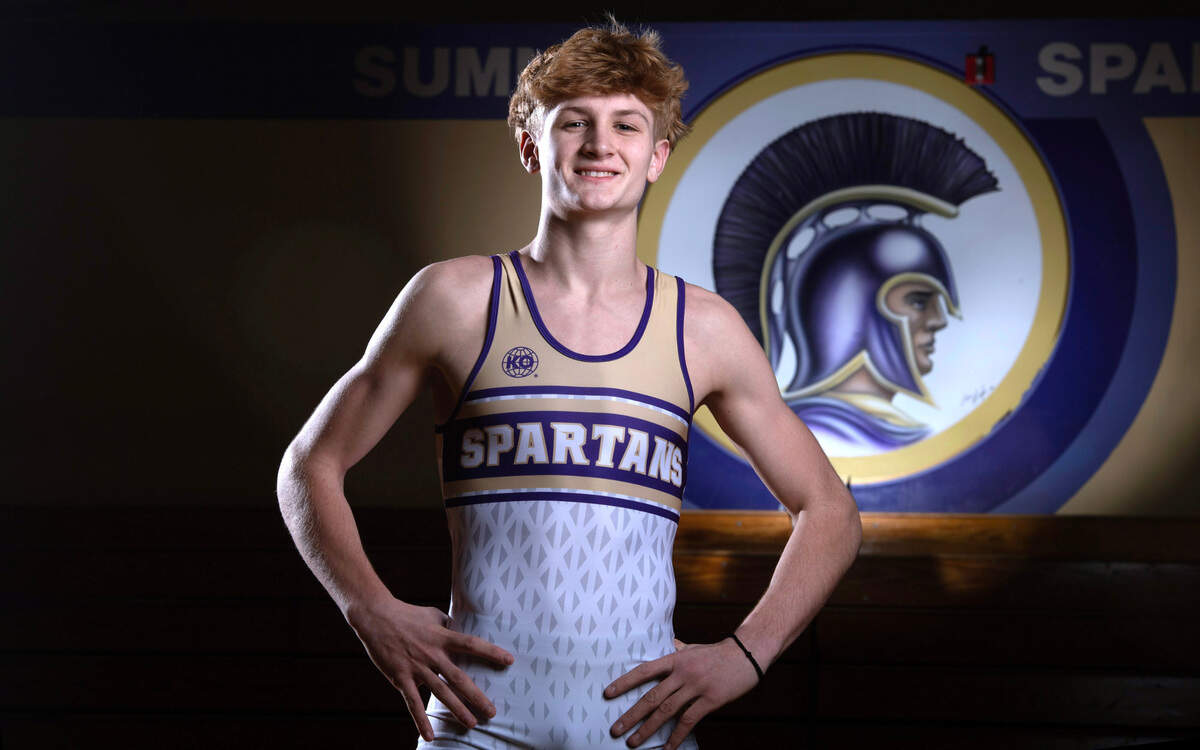 Sumner senior wrestler Cody Miller is one of The News Tribunes “Untouchables” going into this weekend’s Mat Classic state wrestling tournament in the Tacoma Dome. Miller is shown at Sumner, Washington, on Tuesday, Feb. 13, 2023.