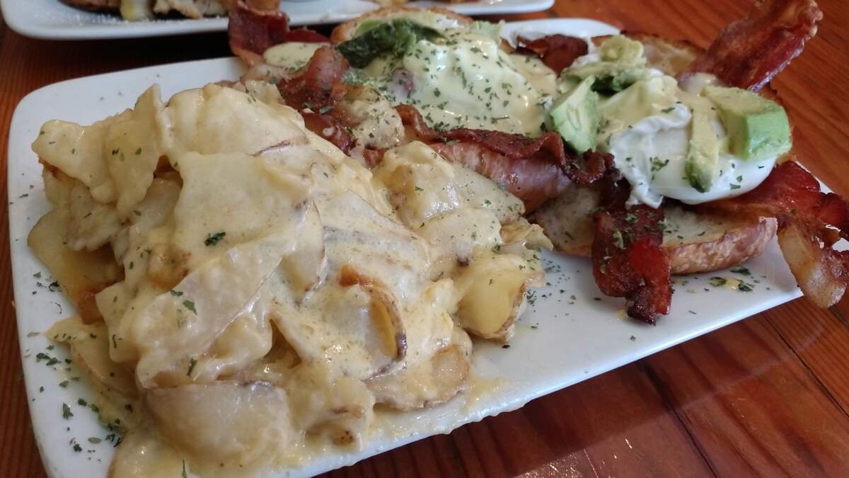Possibly Tacoma’s cheesiest breakfast potatoes can be found at Stink Cheese + Meat in Tacoma’s St. Helens neighborhood.
