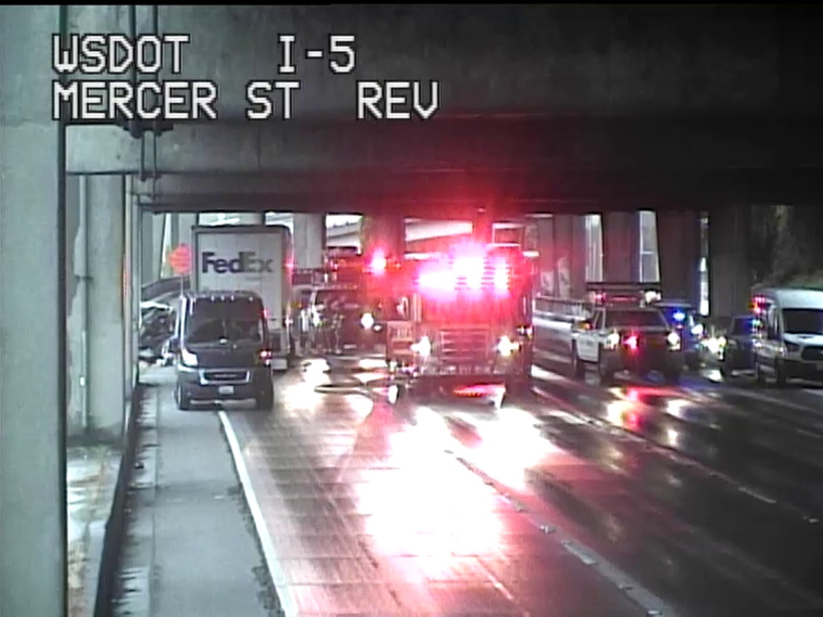 A 63-year-old Tacoma man died Friday morning in Seattle after he lost control of the tractor-trailer he was driving and crashed on southbound Interstate 5, according to the Washington State Patrol.