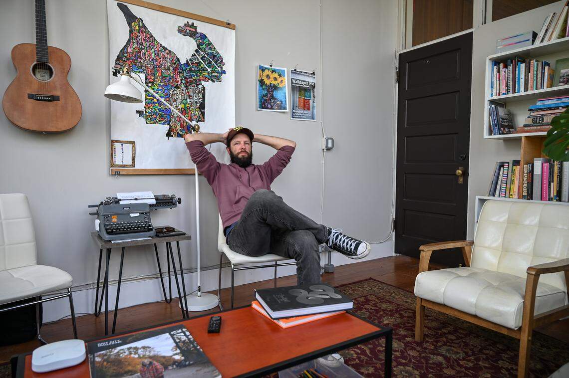 Sierra Hartman at the Grit City Magazine offices in downtown Tacoma.