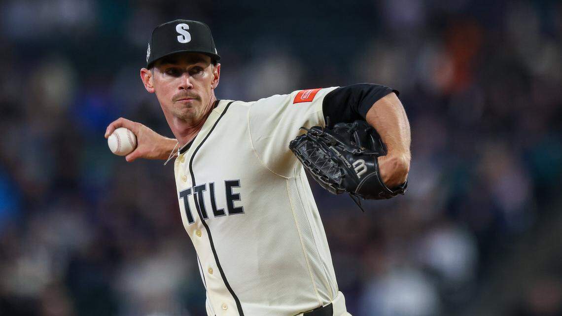 Hancock deals six no-hit innings, M’s blank Guardians on Sunday Night Baseball