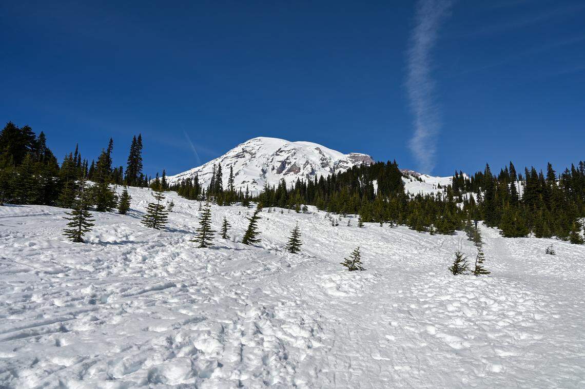 Mount Rainier from Paradise on its 127th birthday.