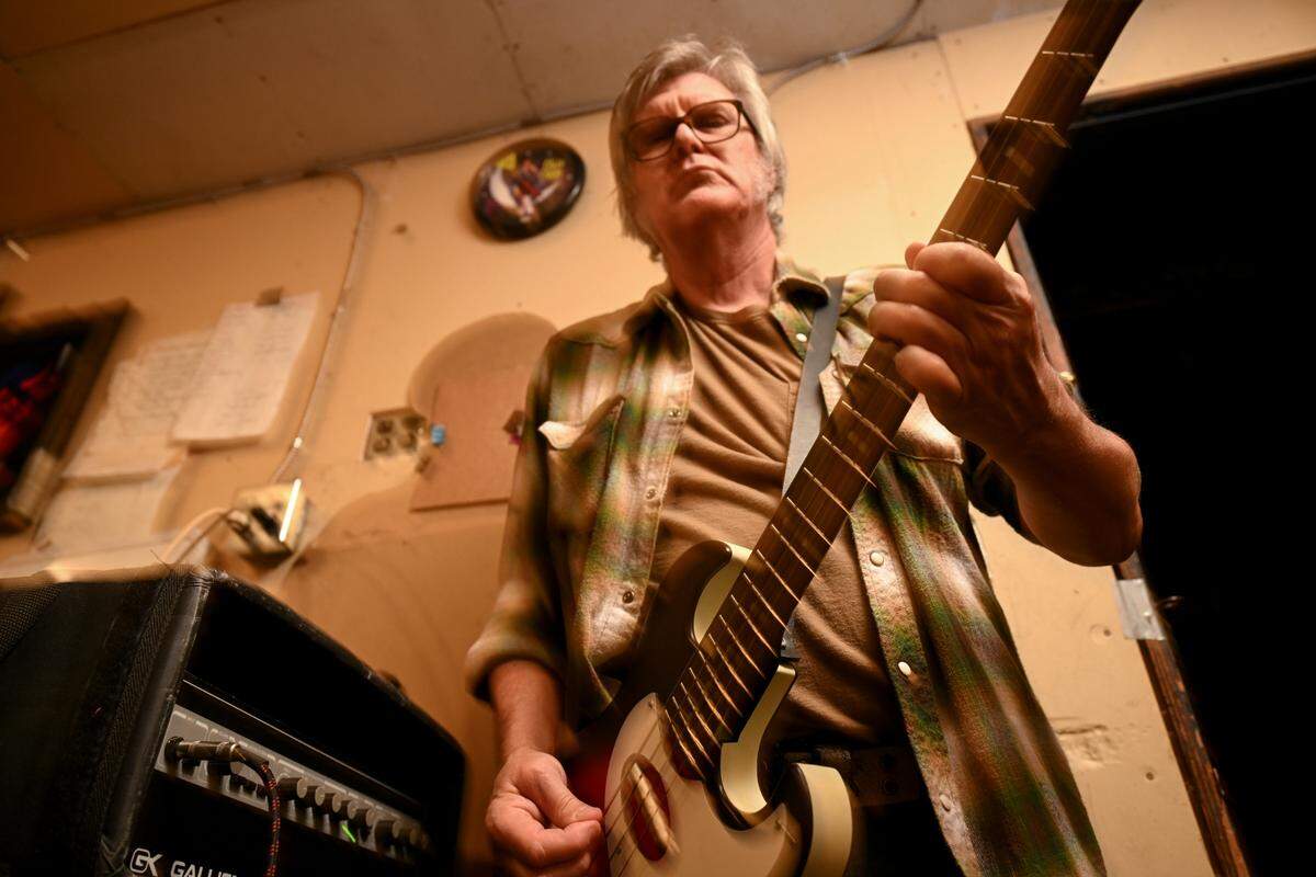 Dale Phillips performs with Girl Trouble at The Compound, Thursday, Aug. 24, 2023, Tacoma, Wash.
