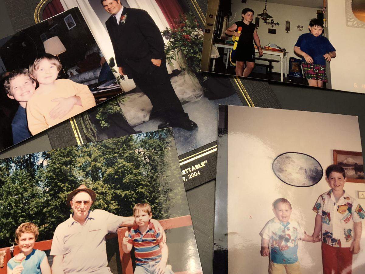 Kevin Booth’s childhood is captured in photos shared by his mother, Cathy Johnson. Most of the photos feature Kevin with his older brother, Shaun.