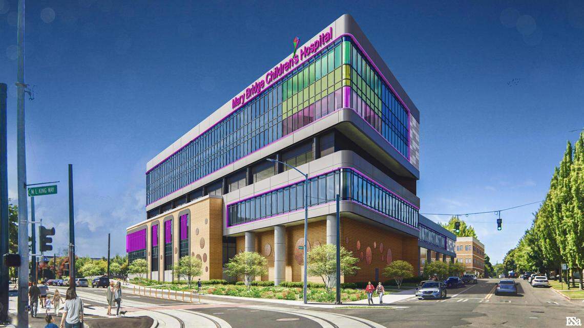 A rendering of the future Mary Bridge Children’s Hospital.