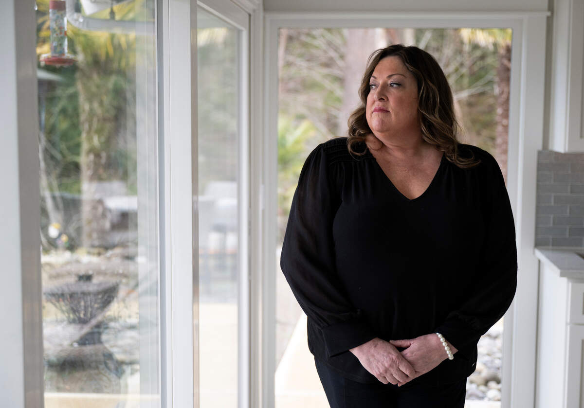Karen Shuey’s husband, Daryl, suffered a fatal heart attack while working as a Pierce County sheriff’s deputy. Photographed at the Shuey home on Thursday, Feb. 6, 2025, in Gig Harbor.