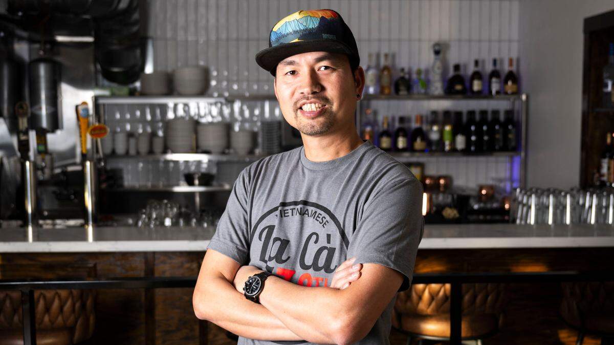 Owner Tuan Nguyen poses for a portrait at the new La Ca 38th, on Wednesday, Nov. 27, 2024, in Tacoma, Wash. It's his third restaurant, following La Ca Bar off Sixth Ave and La Ca Cafe in Parkland.