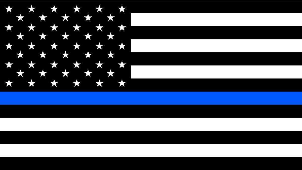 The “thin blue line” flag is displayed by many police officers and their supporters. It has drawn controversy.