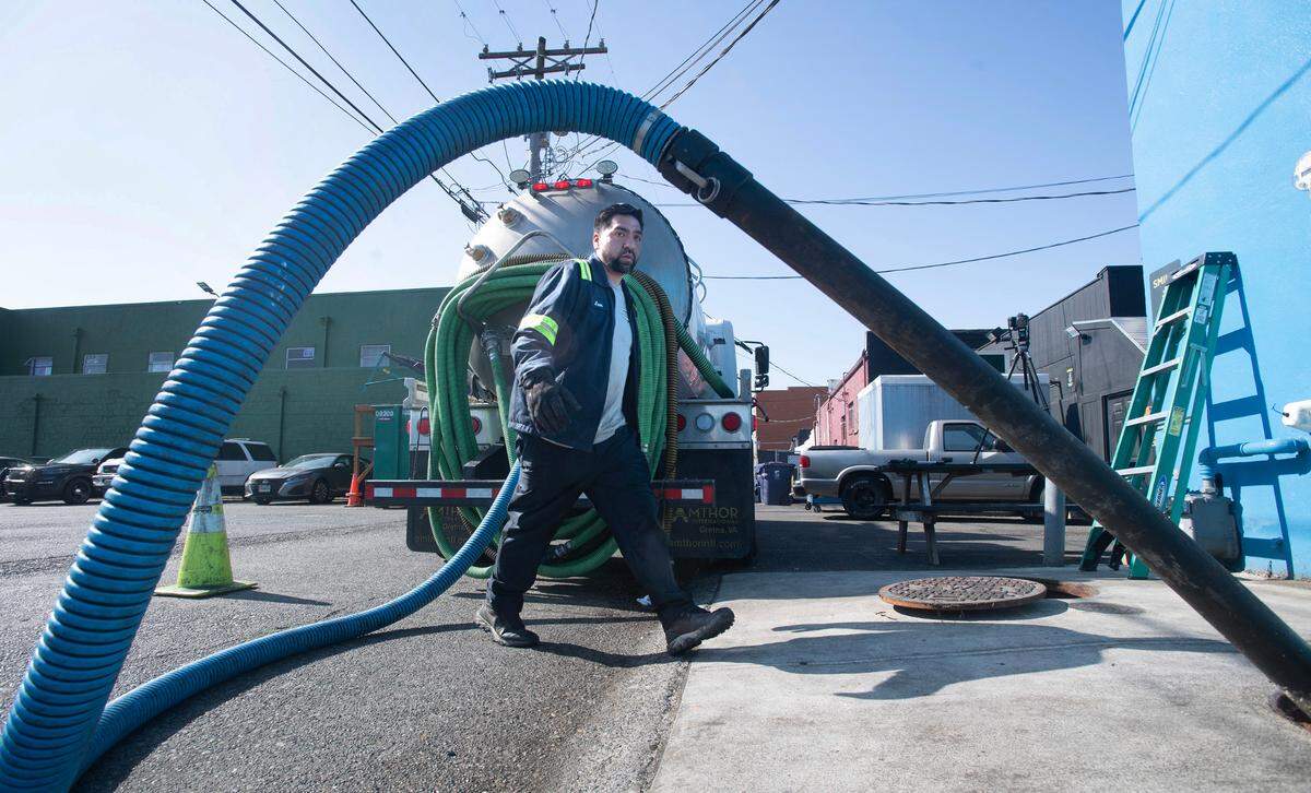 The massive gravity grease interceptors are typically made of concrete and installed underground outside the building. Juan Parada said repairing them is a dirty job that can take hours and cost the restaurant thousands. Tacoma city officials say they are easier to access and require less maintenance than the hydromechanical alternative.