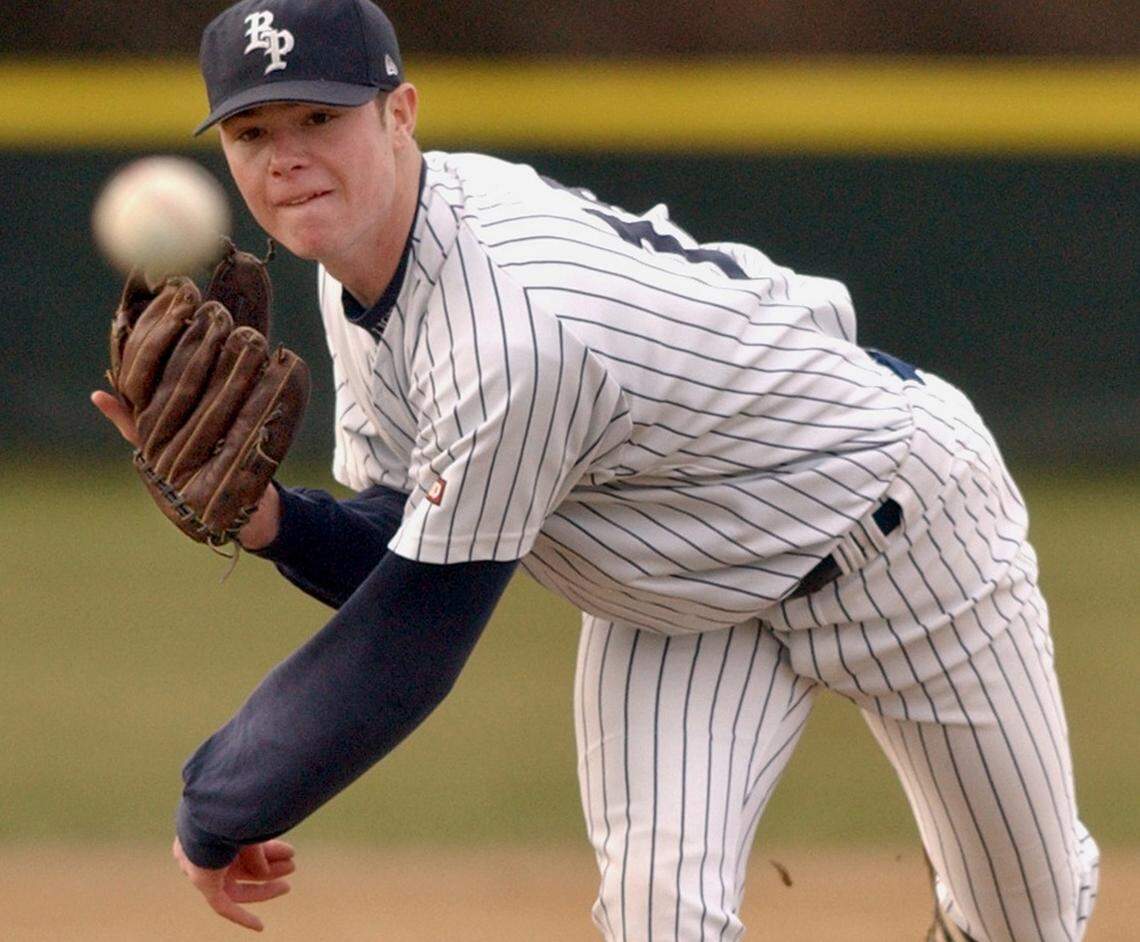 3/14/02 / SPORTS SLUG: PREP BASEBALL 14 Jon Lester, the area’s best player and potential high-round draft pick will be pitching for Bellarmine against South Kitsap. (Russ Carmack/The News Tribune) Thursday, March 14, 2002