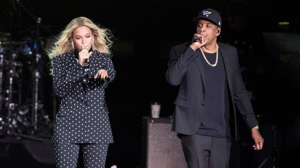 Beyonce and Jay-Z perform in Cleveland in 2016.