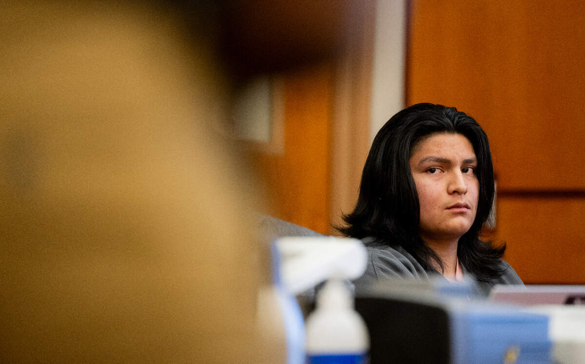 William Kalama, 19, looks on as the family of the victim gives emotional statements during his sentencing for second-degree murder and third-degree assault for the fatal shooting of 14-year-old Xaviar Siess. Photographed at Pierce County Superior Court, on Thursday, Nov. 7, 2024 in Tacoma.