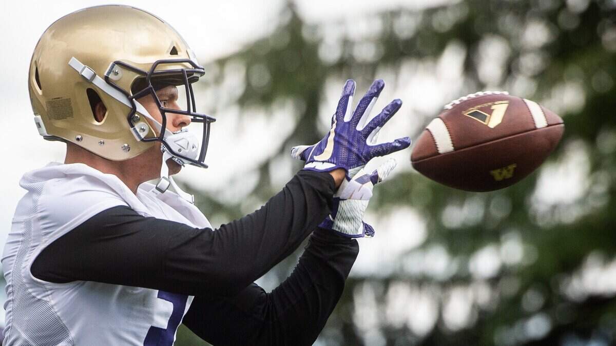 Washington defensive back Elijah Molden during the University of Washington Huskies fall camp at Husky Stadium in Seattle, Wash., on Friday, Aug. 3, 2018. 