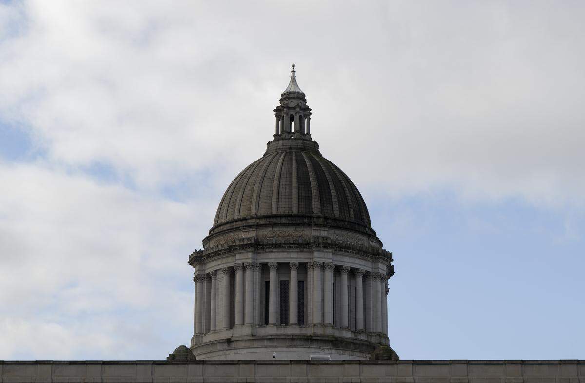 The Washington state Capitol building on Monday, Jan. 5, 2026 in Olympia, Wash.