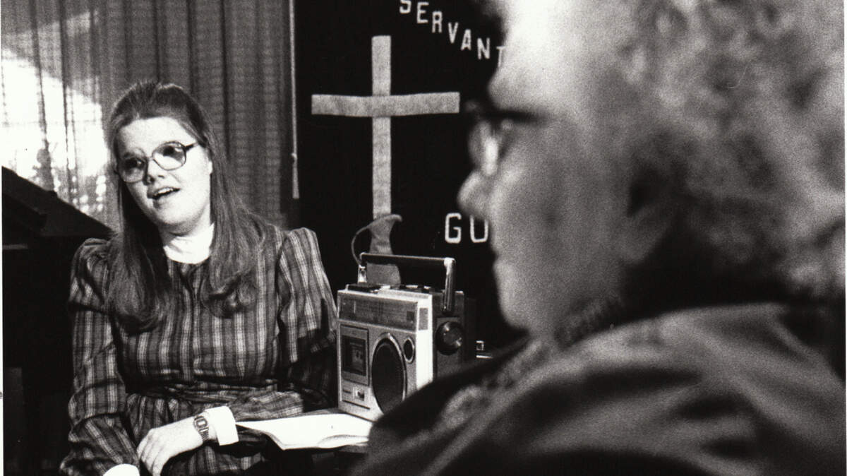 Jody Sparks (left), who grew up in University Place, is seen Dec. 24, 1983.