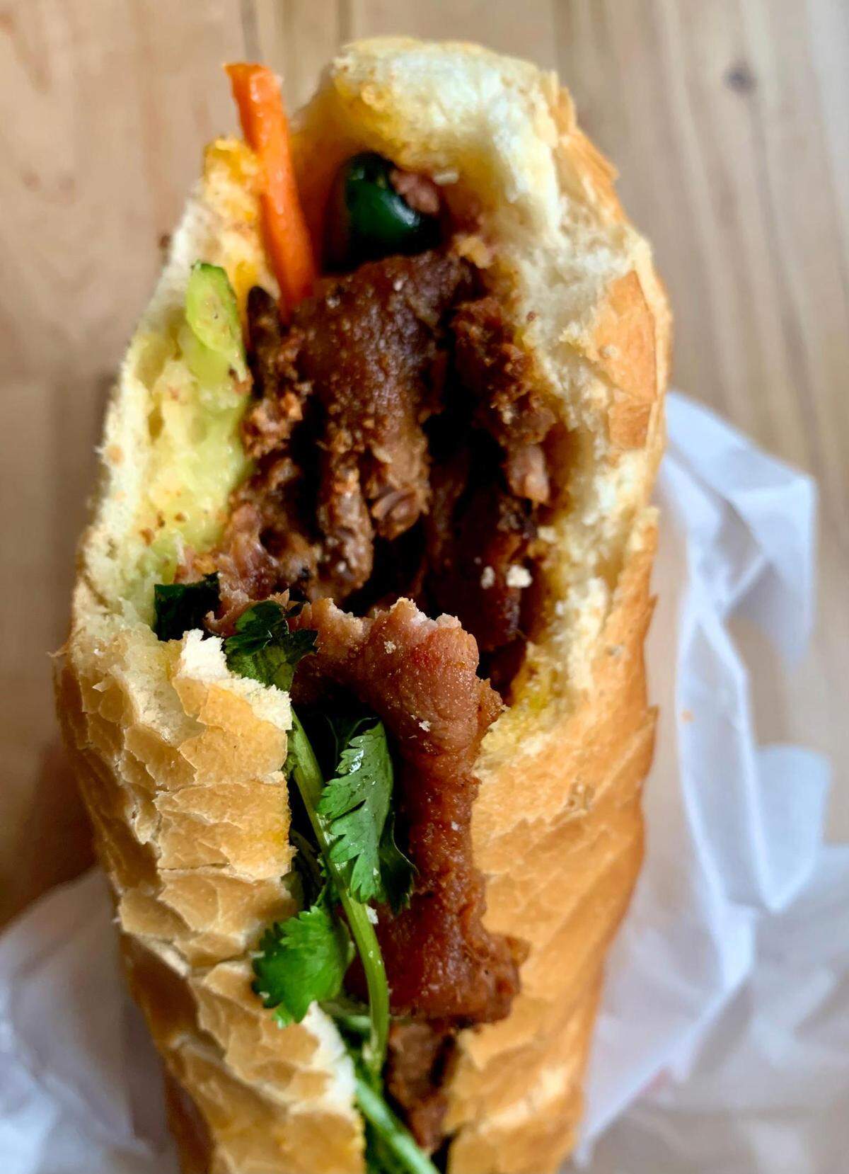 A study in banh mi perfection at Cafe La Vie in the Lincoln International District of Tacoma.