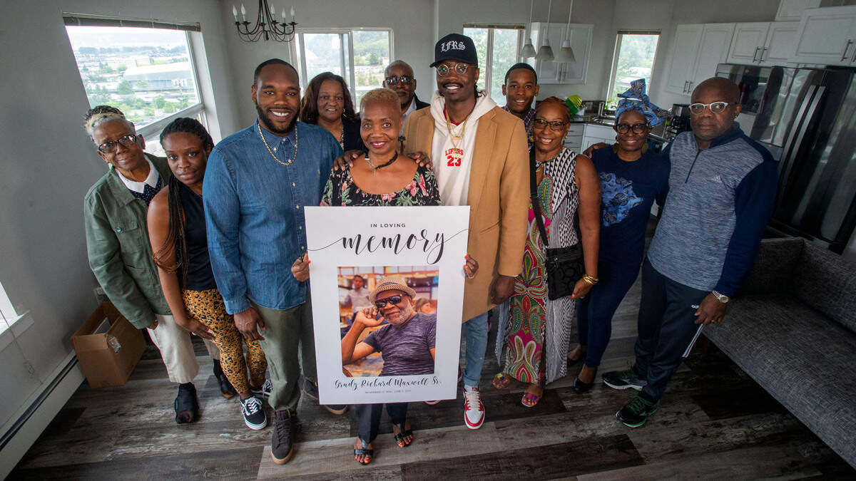 There’s nothing Grady Maxwell enjoyed more than a family event. The beloved Tacoma resident, who died unexpectedly recently, would have been touched by this gathering to celebrate his life. “He never missed a family occasion,” said his stepson Anton Downes. “Birthdays, football games, whatever it was he would be there. “ Maxwell’s extended family surrounds his partner Ingrid Coleman, foreground, his son, Grady Jr., left, and Downes.