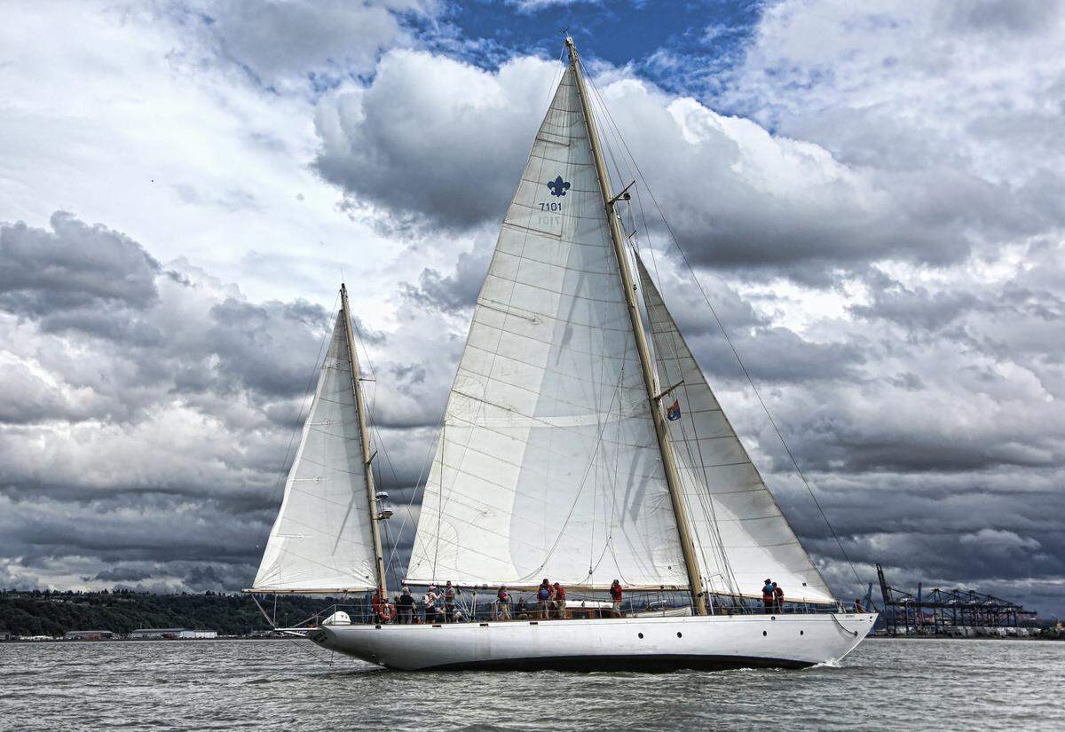 The Odyssey, a 90-foot wooden sailboat built in 1938 needs $80,000 by Friday, Aug. 19 to pay for dry dock to install a new mast to replace its original 105-foot Sitka spruce mast, according to the nonprofit Friends of Odyssey.