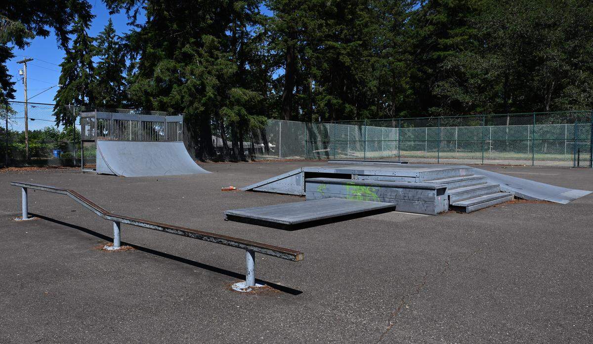 The skate park located at Harry Todd Park, shown on Tuesday, June 25, 2024 in Lakewood. The skate park is set to be demolished to make way for a new pickleball court.